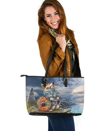 Viking Large Leather Tote, Corgi RLT12