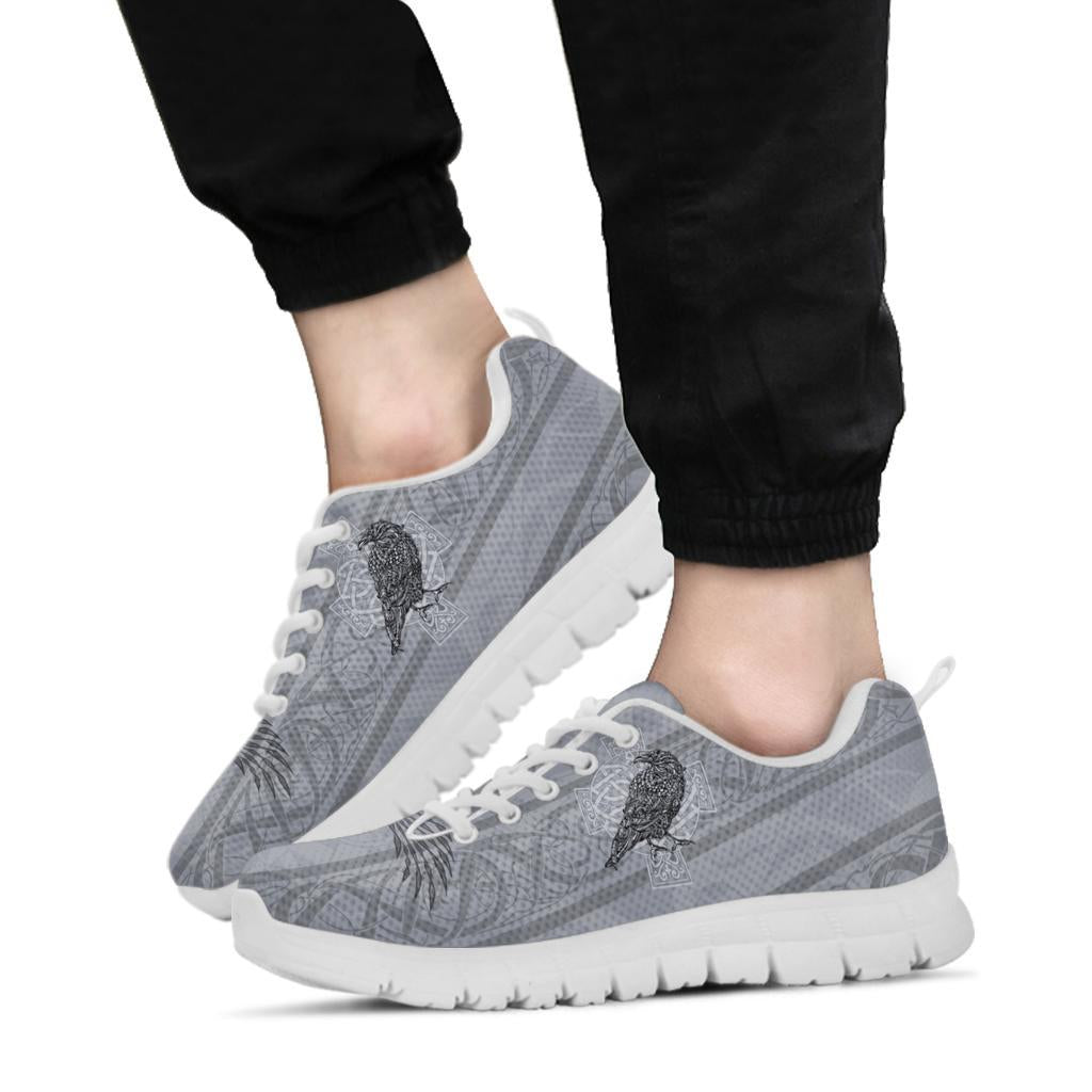 Viking Sneakers - Odin's Celtic Raven - Scandinavian Tattoo RLT12