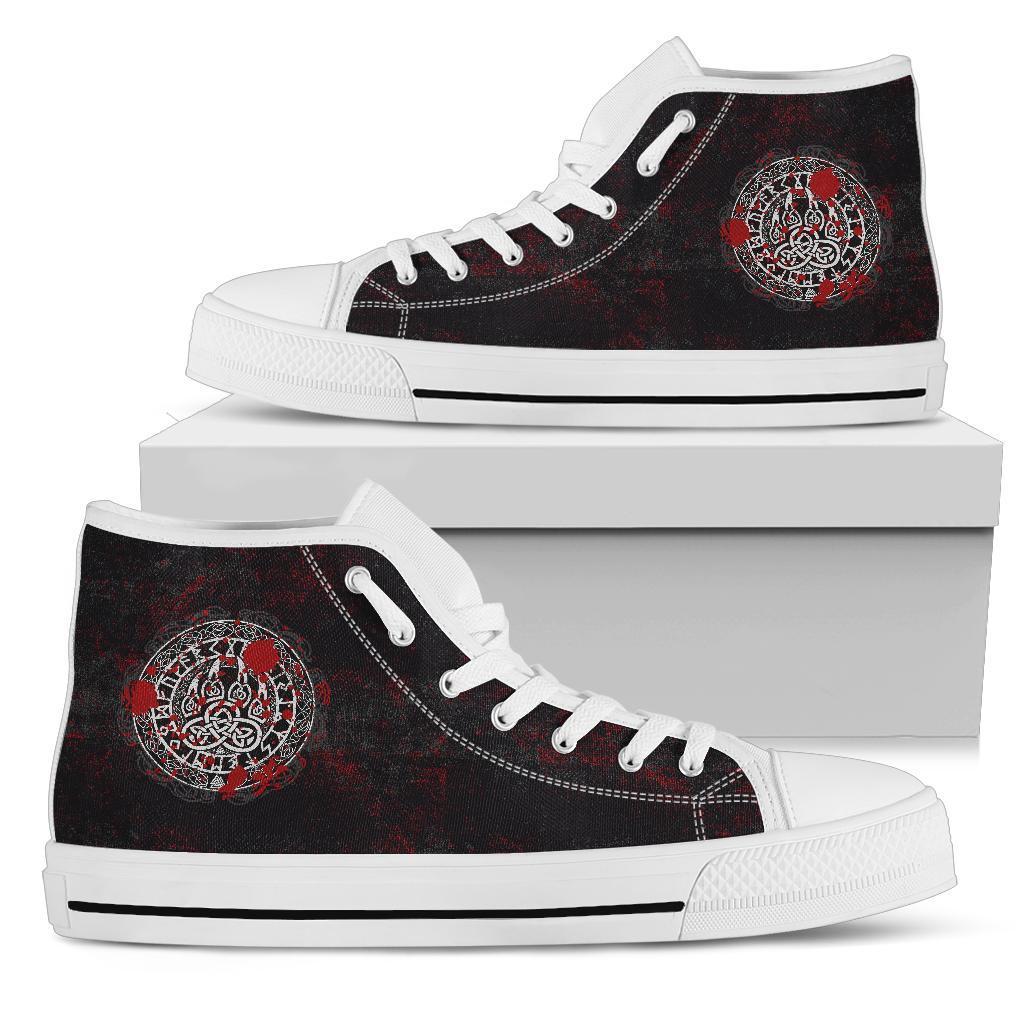 Viking High Top Shoes Viking Bear Claws Blood Tattoo RLT12