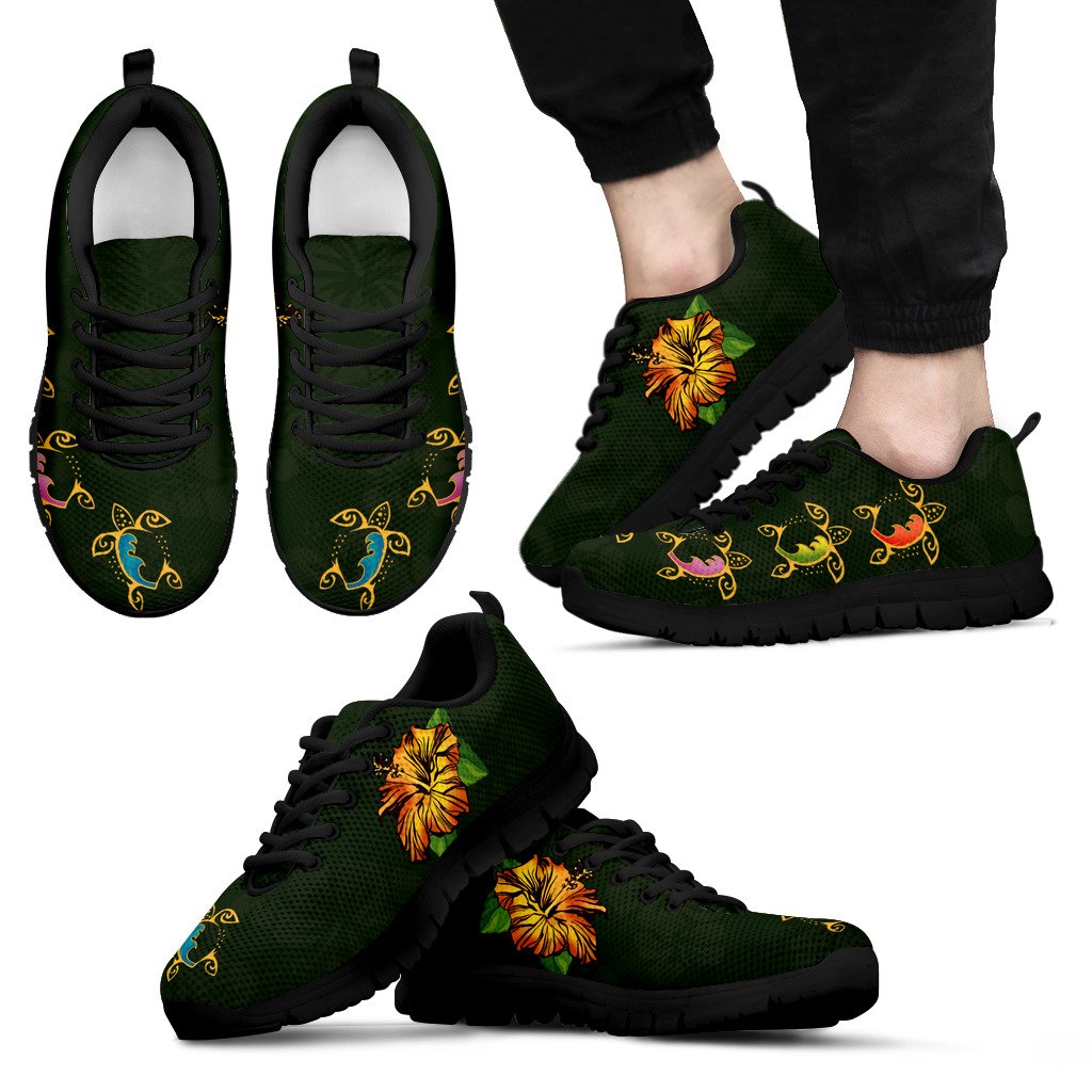 Hawaii Turtle Sneakers, Hibiscus Trainers
