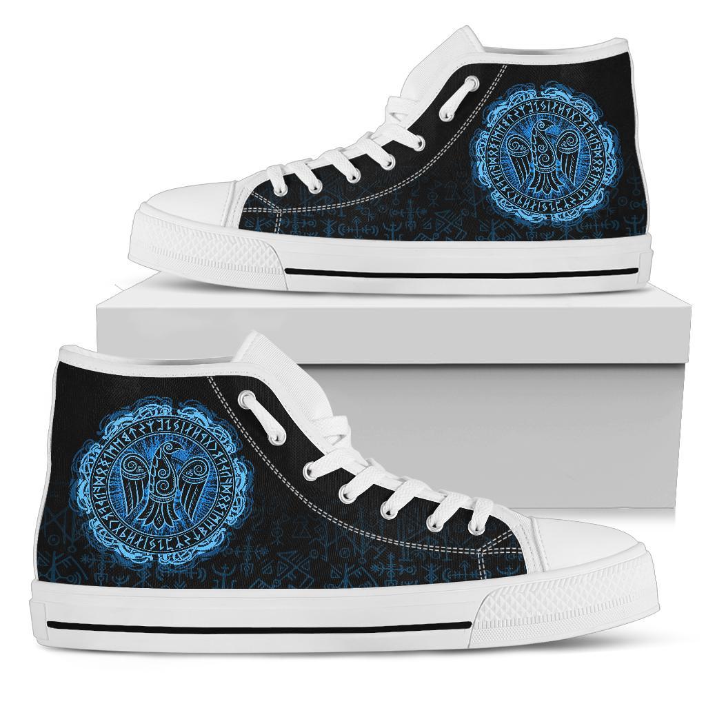 Viking High Top Shoes Raven Celtic Cyan RLT12