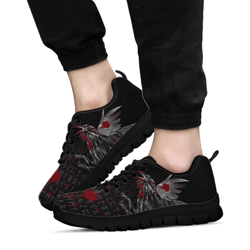 Viking Sneakers - Odin Huginn and Muninn Rune Blood RLT12