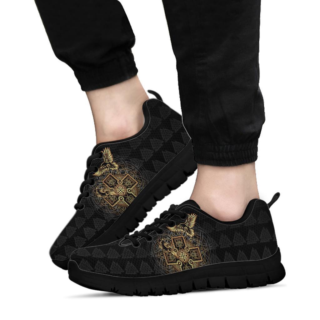 Viking Sneakers - Odin's Celtic Raven Tattoo RLT12
