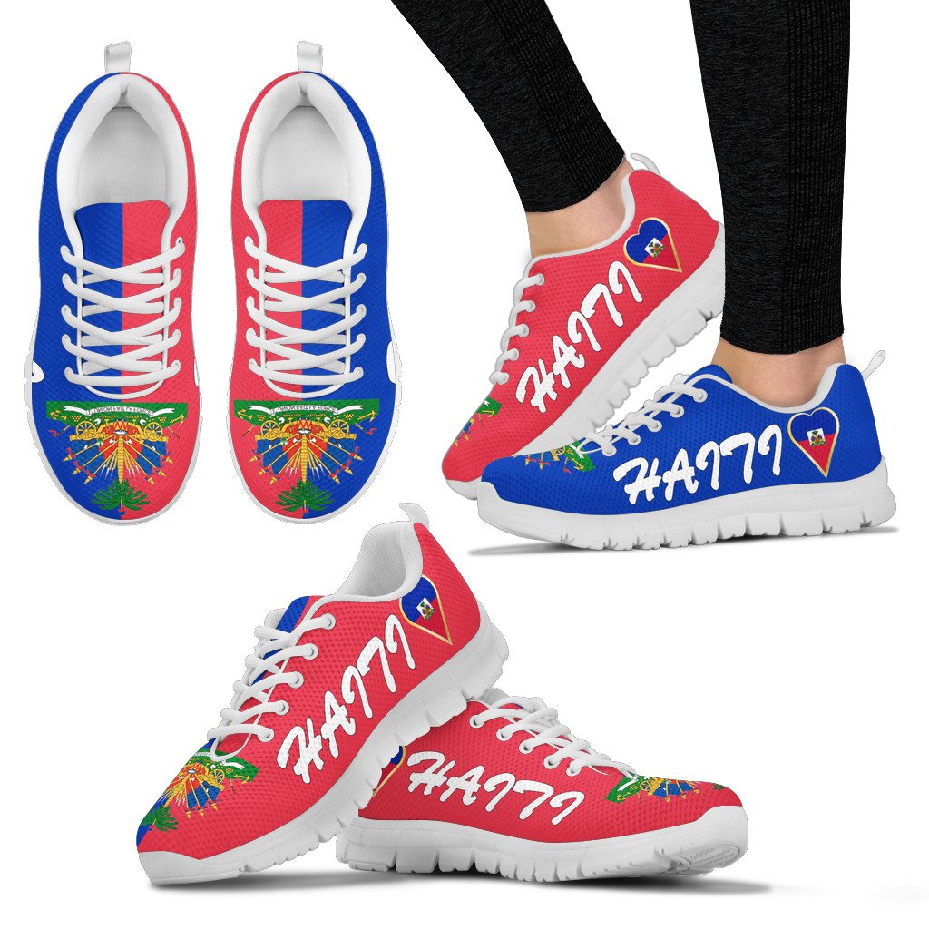 Haiti Flag Sneakers