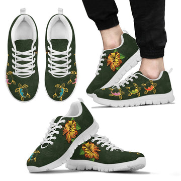 Hawaii Turtle Sneakers, Hibiscus Trainers