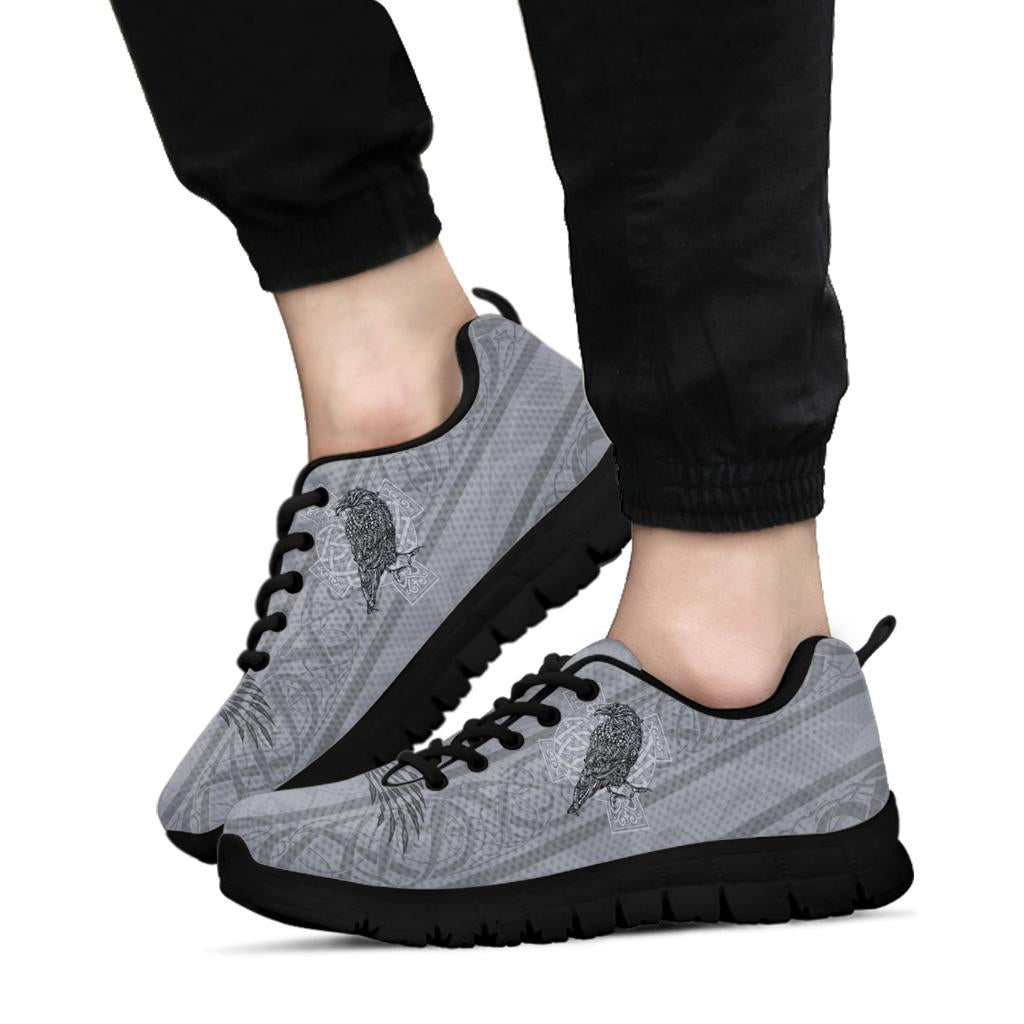 Viking Sneakers - Odin's Celtic Raven - Scandinavian Tattoo RLT12