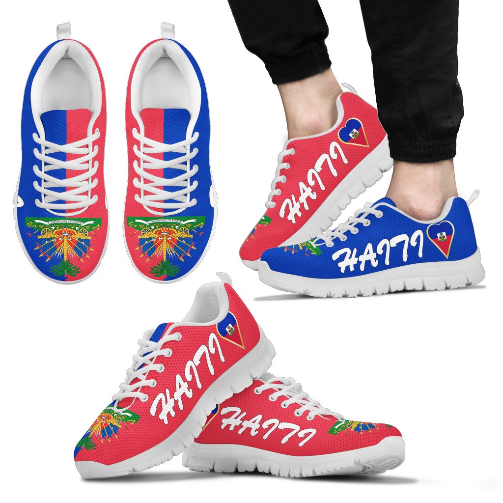 Haiti Flag Sneakers