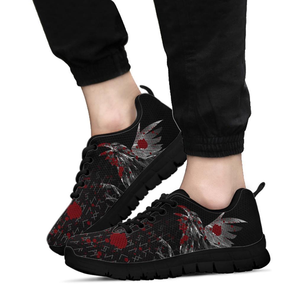 Viking Sneakers - The Raven Of Odin Rune Blood RLT12