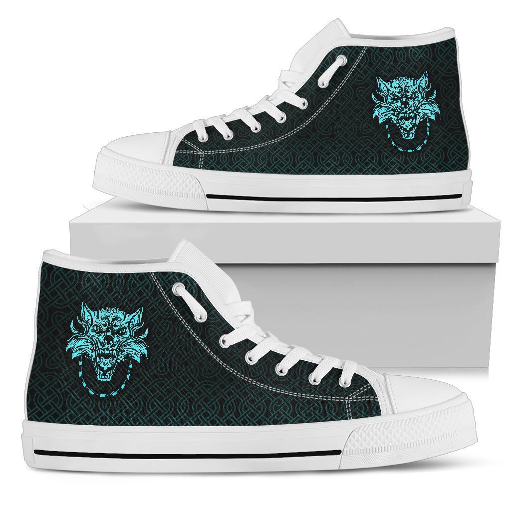 Viking High Top Shoes Fenrir Viking Cyan 3D RLT12