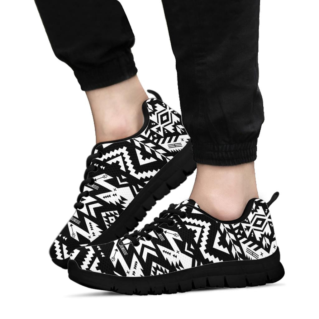 Black Pattern Native American Sneaker LT10