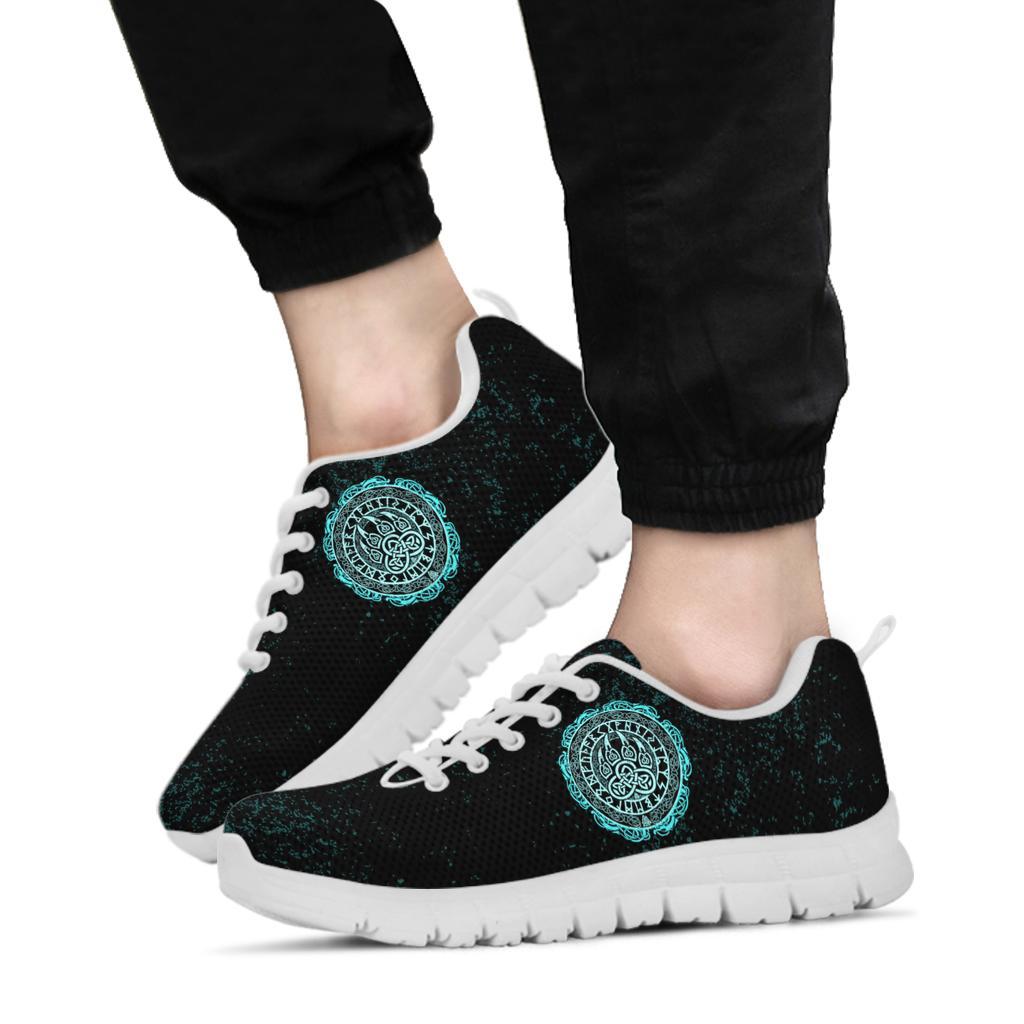 Viking Sneakers - Viking Bear Claws Cyan Tattoo RLT12