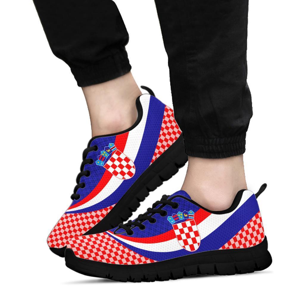Croatia Sneakers - Croatia Coat Of Arms and  Flag Color
