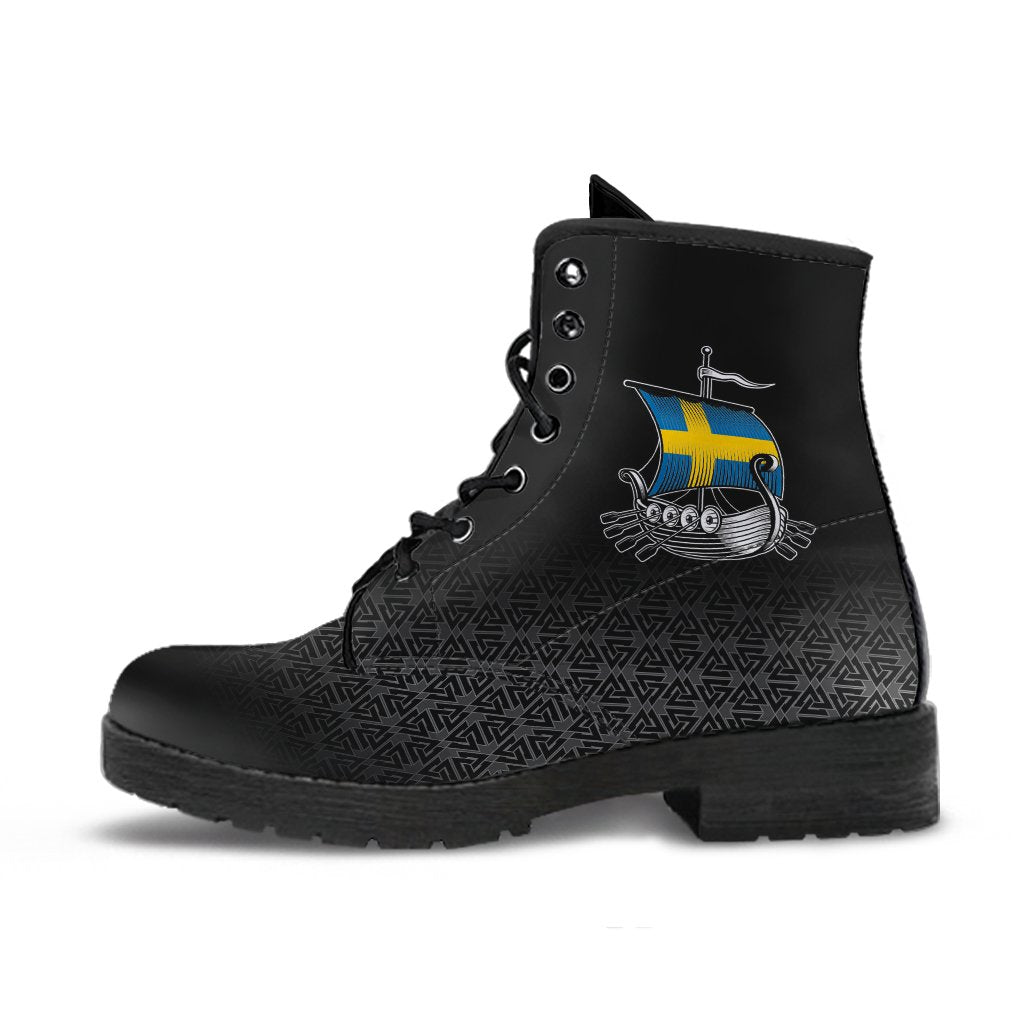 Viking Leather Boots Swedish Drakkar RLT12