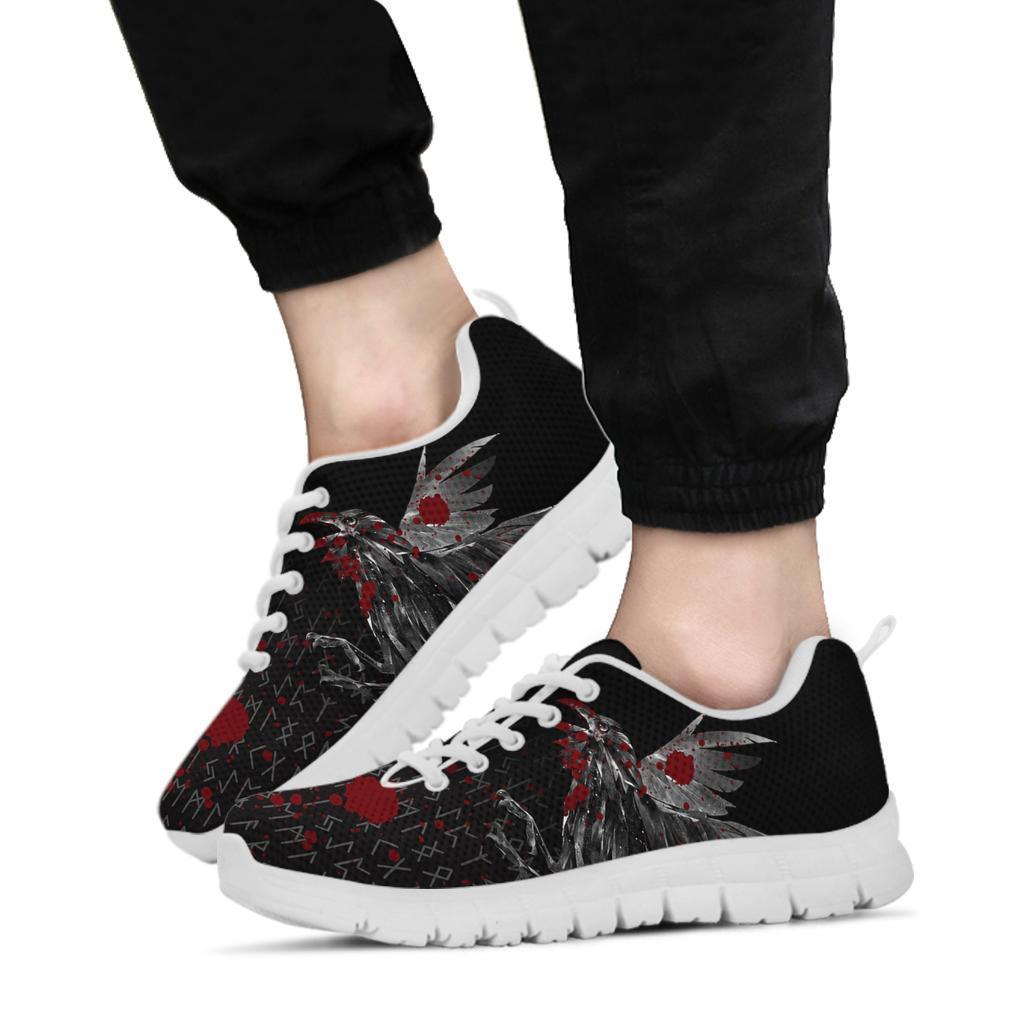Viking Sneakers - Odin Huginn and Muninn Rune Blood RLT12