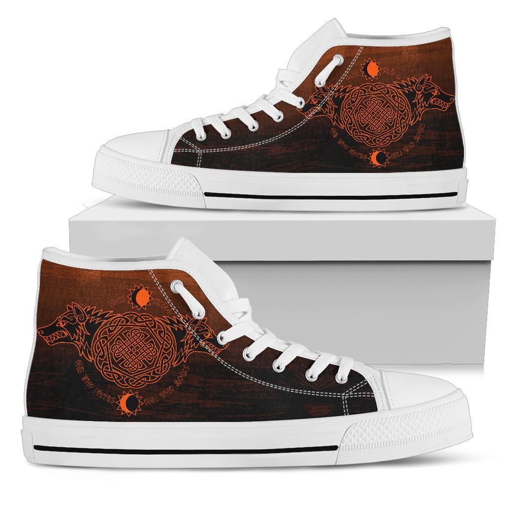 Viking High Top Shoes, Skoll and Hati Orange RLT12