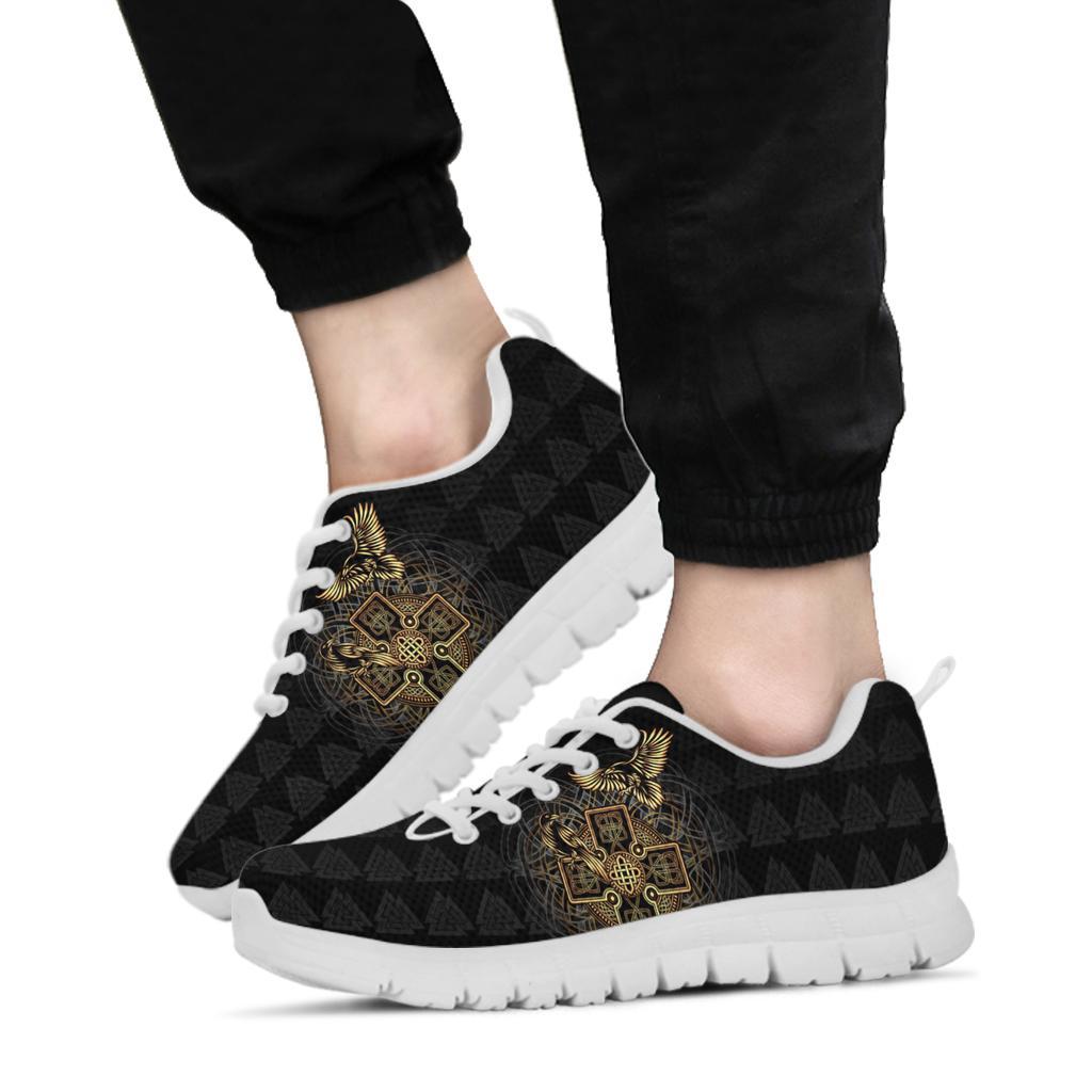 Viking Sneakers - Odin's Celtic Raven Tattoo RLT12