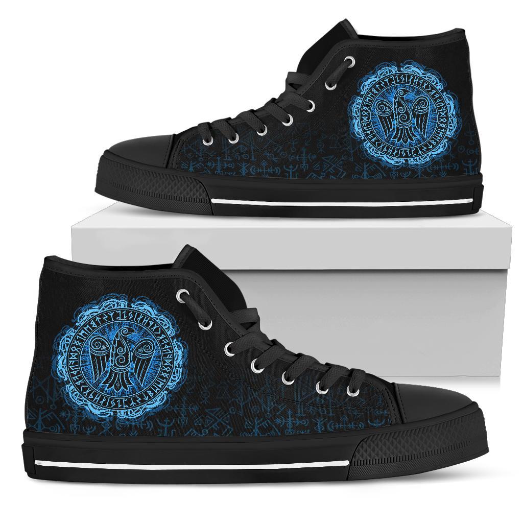 Viking High Top Shoes Raven Celtic Cyan RLT12