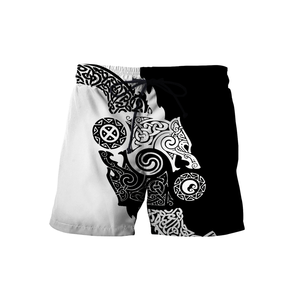 Viking Clothing Viking Hati and Skoll 3D Shorts RLT12