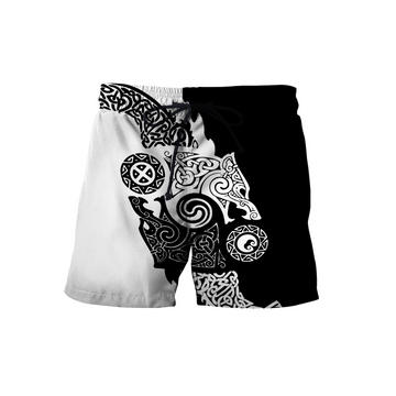 Viking Clothing Viking Hati and Skoll 3D Shorts RLT12