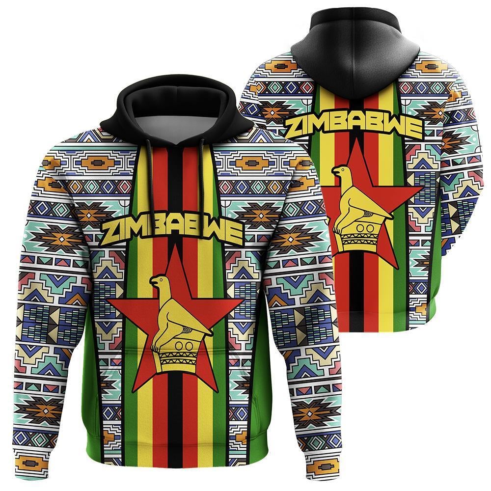 AfricanHoodie - Zimbabwe Ndebele Pullover