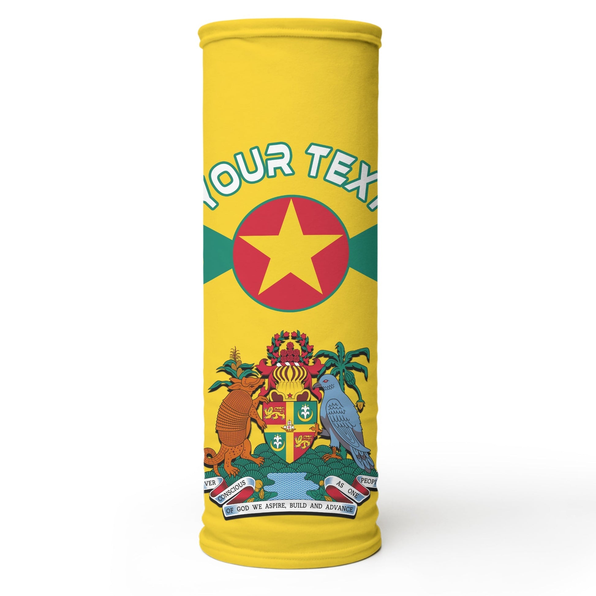 (Custom Personalised) Grenada Bandana Power Grenada Mix Coat Of Arms LT13