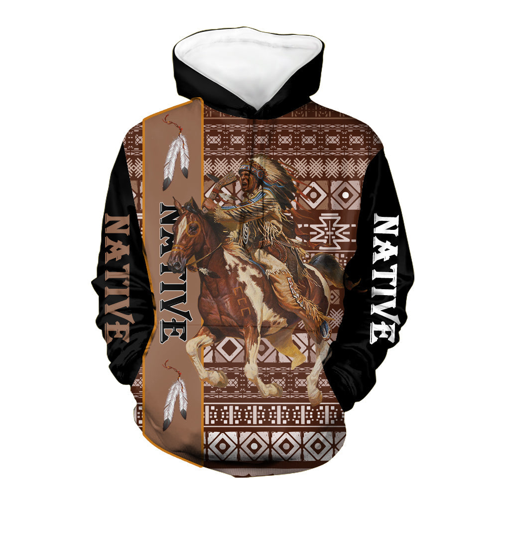 Warrior Chief Native American 3D Hoodie LT10