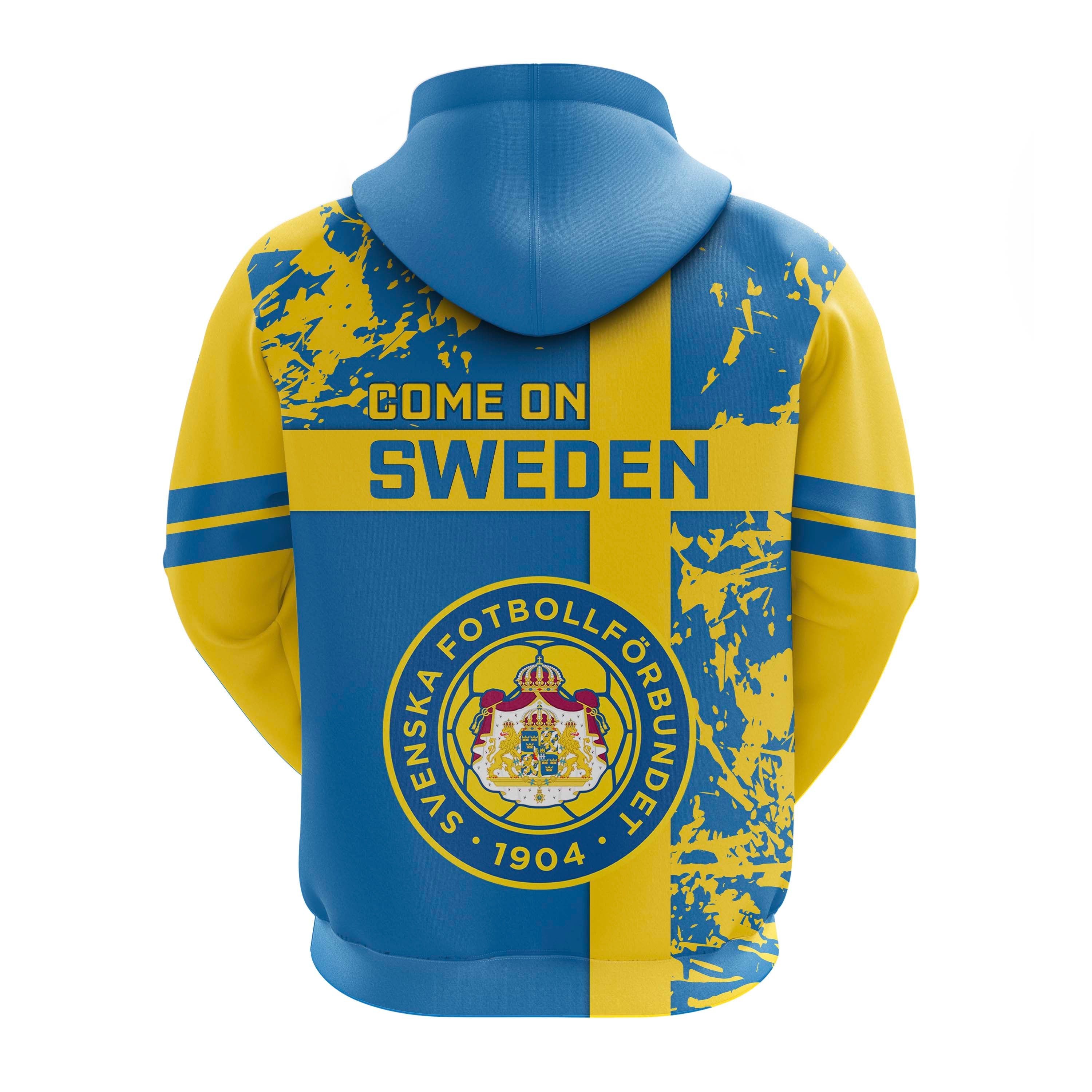 Sweden Football Hoodie Come On Sverige 2023 World Cup LT14