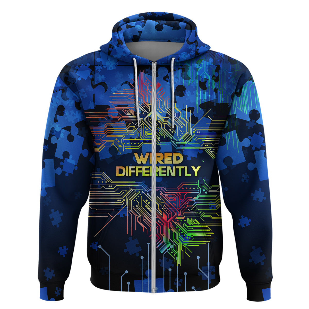 Autism Acceptance Month Neurodiversity WiRed Differently Hoodie TS07