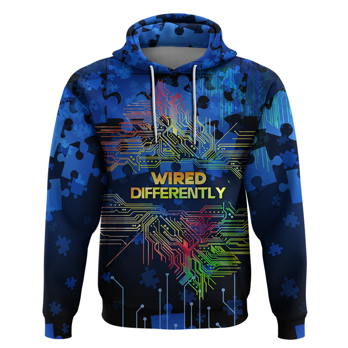 Autism Acceptance Month Neurodiversity WiRed Differently Hoodie TS07