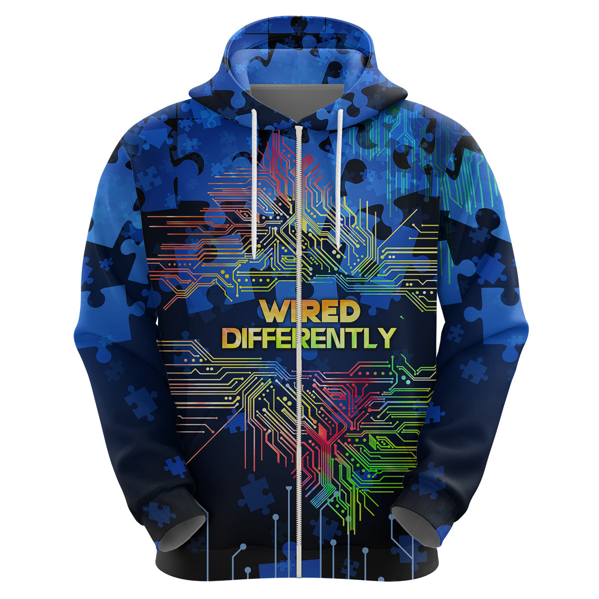 Autism Acceptance Month Neurodiversity WiRed Differently Hoodie TS07