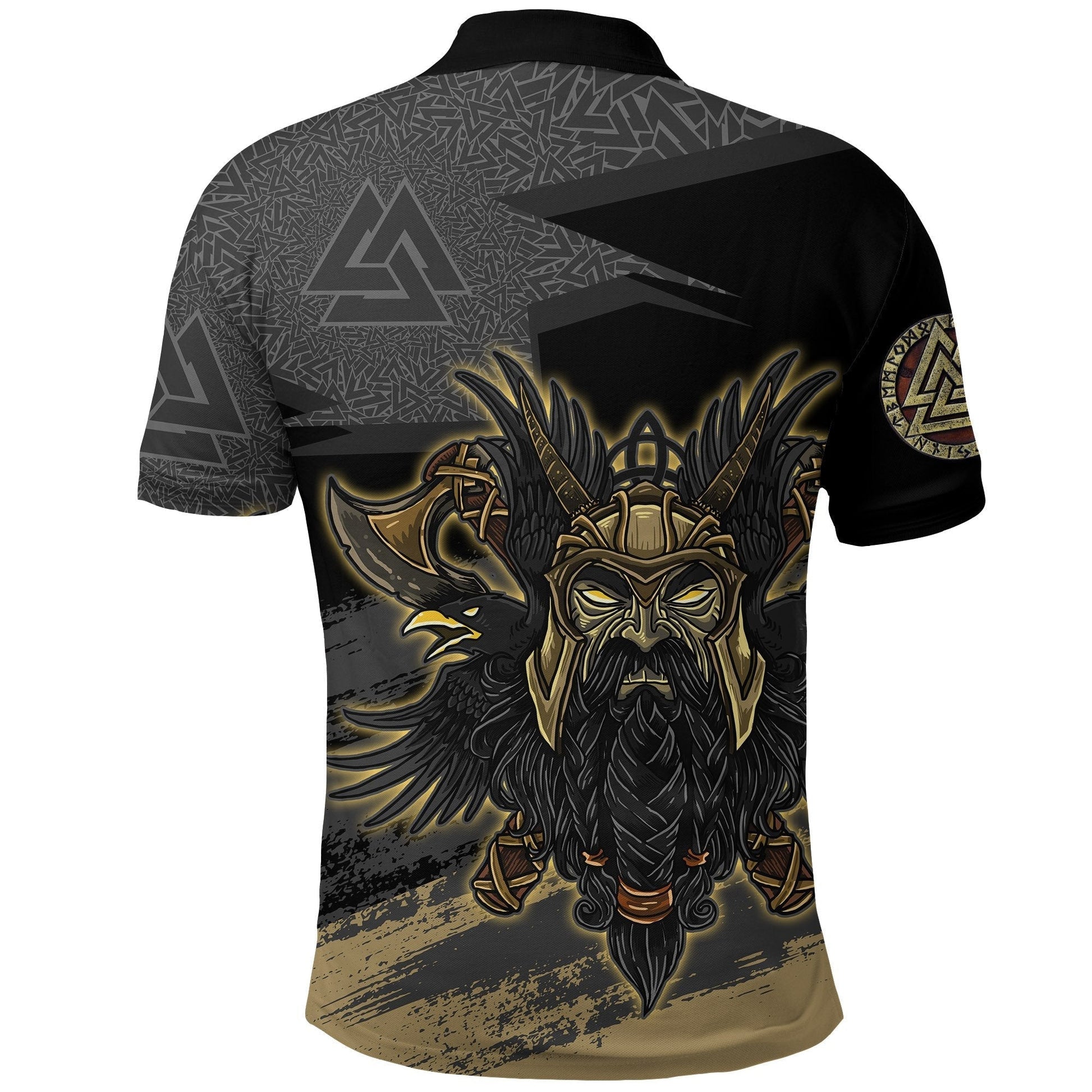 Viking Odin Polo Shirt Valknut, The Symbol Of Odin RLT12