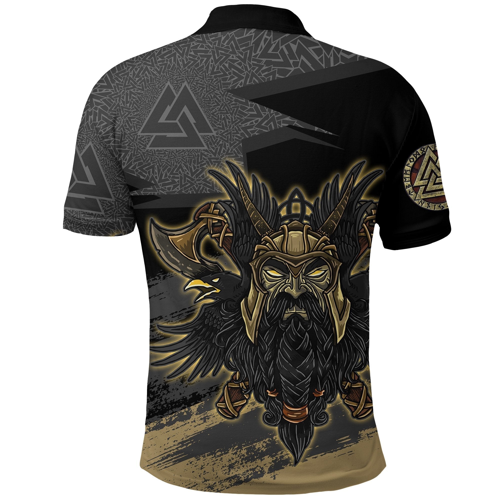 Viking Odin Polo Shirt Valknut, The Symbol Of Odin RLT12