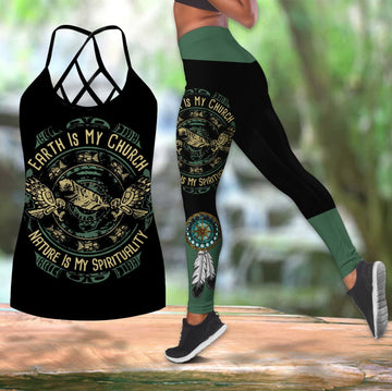 Native American Is My Spirituality Combo Crisscross and Leggings LT10