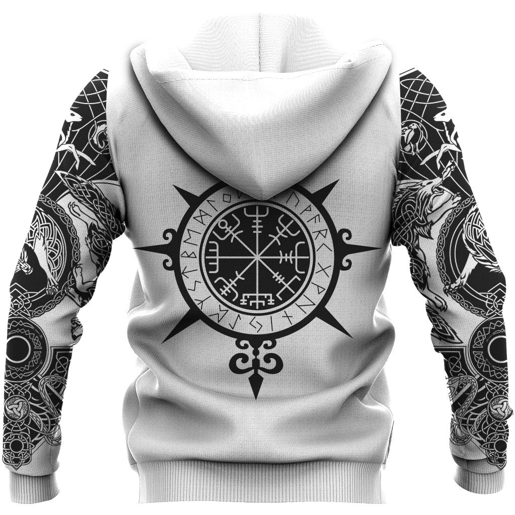 Viking Tattoo All - Over Print Zip Hoodie RLT12
