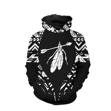 Feather and Arrow Native American 3D Hoodie LT10