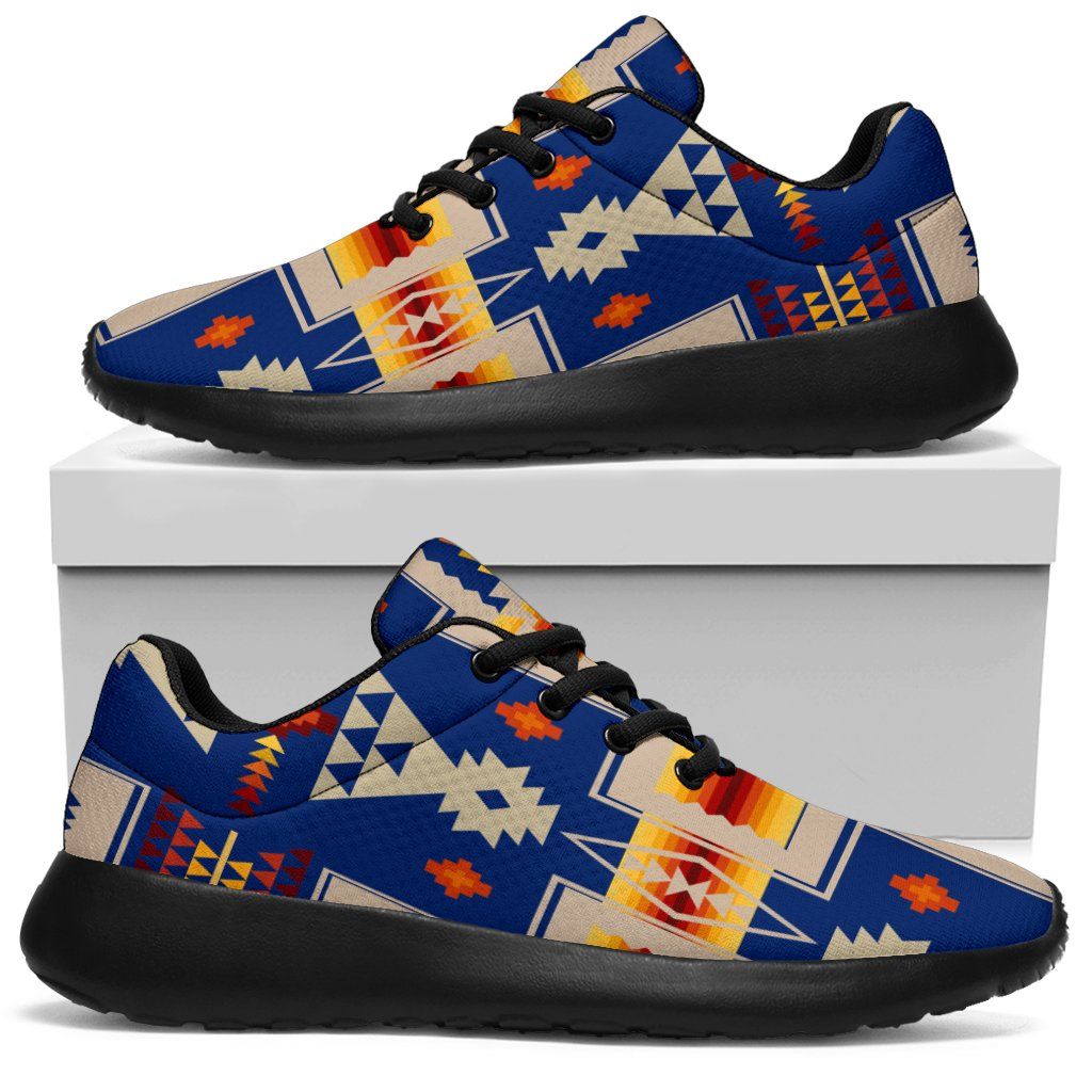 Blue Tribe Border Native American Sport Sneakers LT10