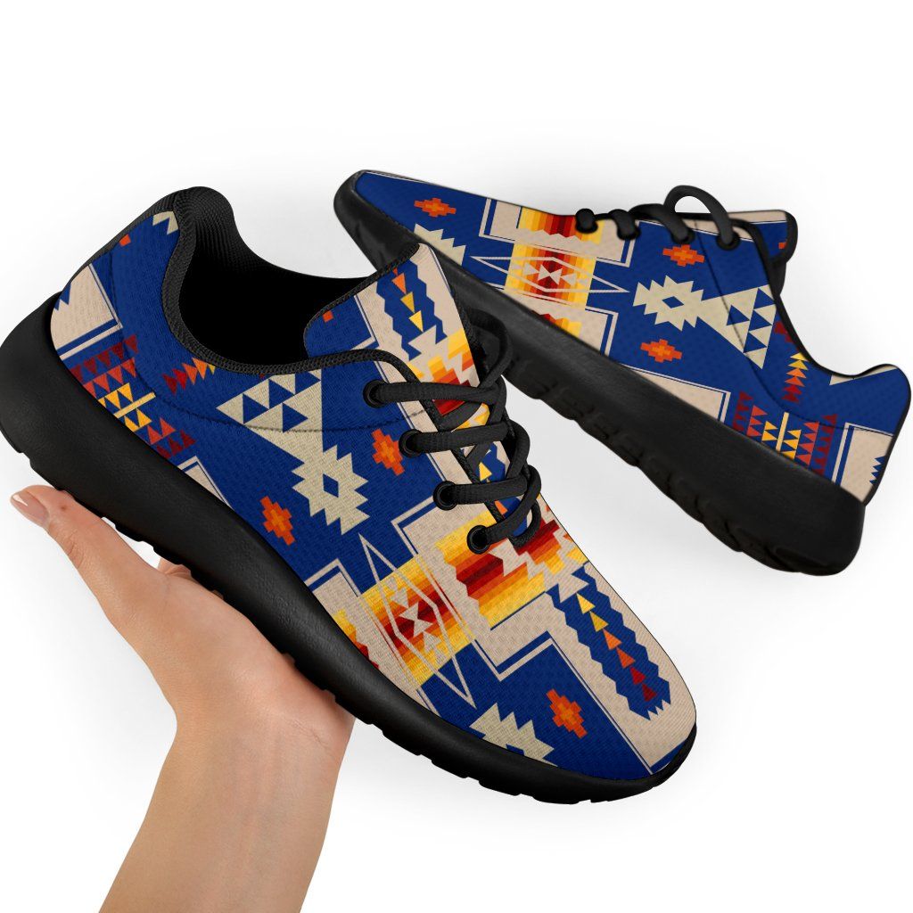 Blue Tribe Border Native American Sport Sneakers LT10