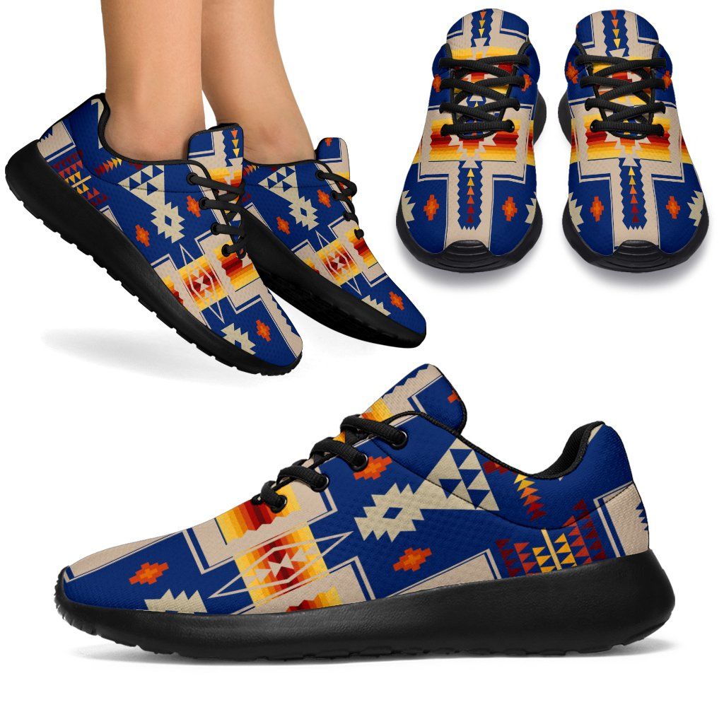 Blue Tribe Border Native American Sport Sneakers LT10