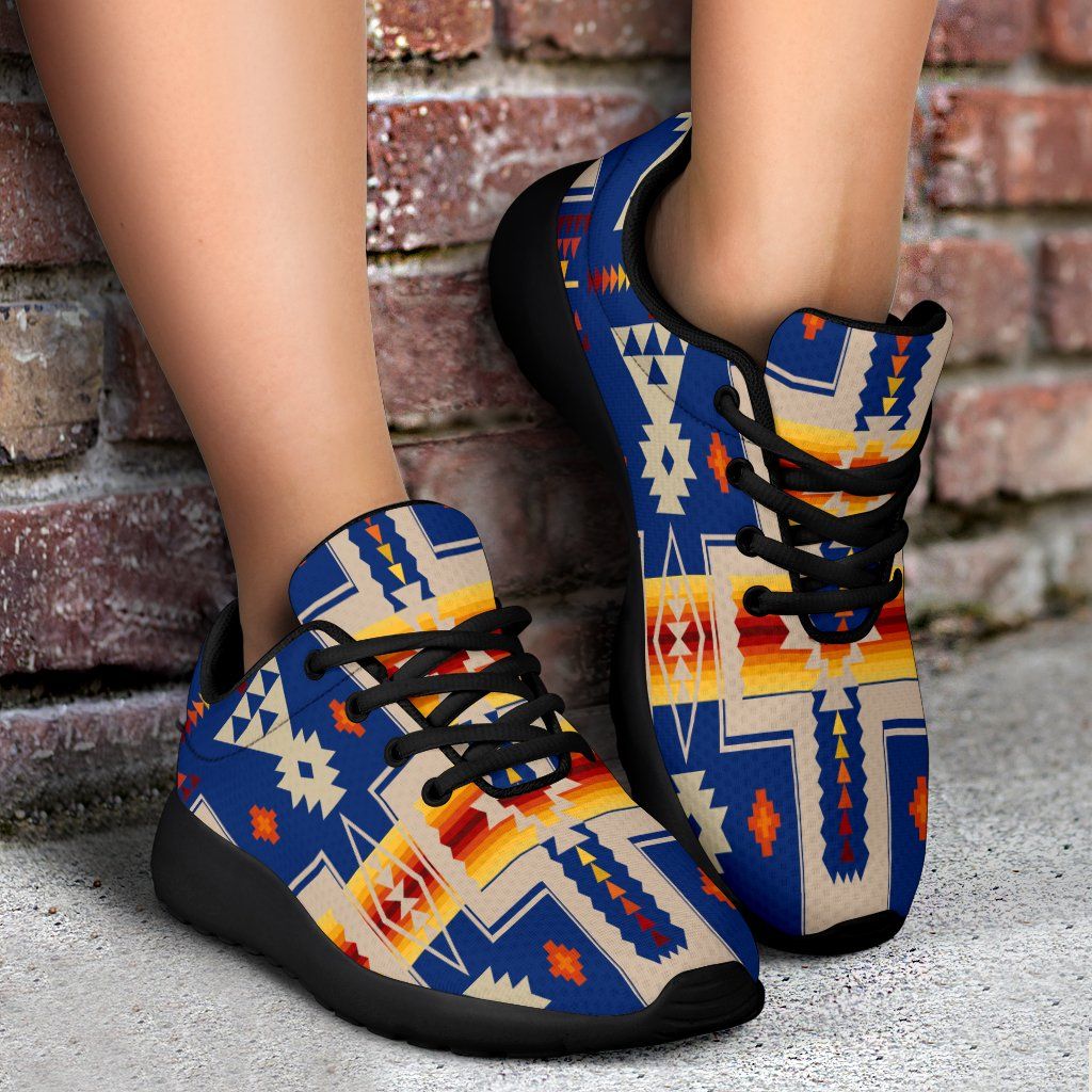 Blue Tribe Border Native American Sport Sneakers LT10