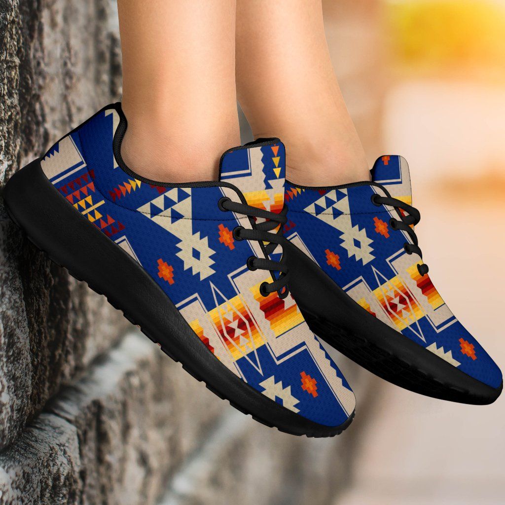 Blue Tribe Border Native American Sport Sneakers LT10