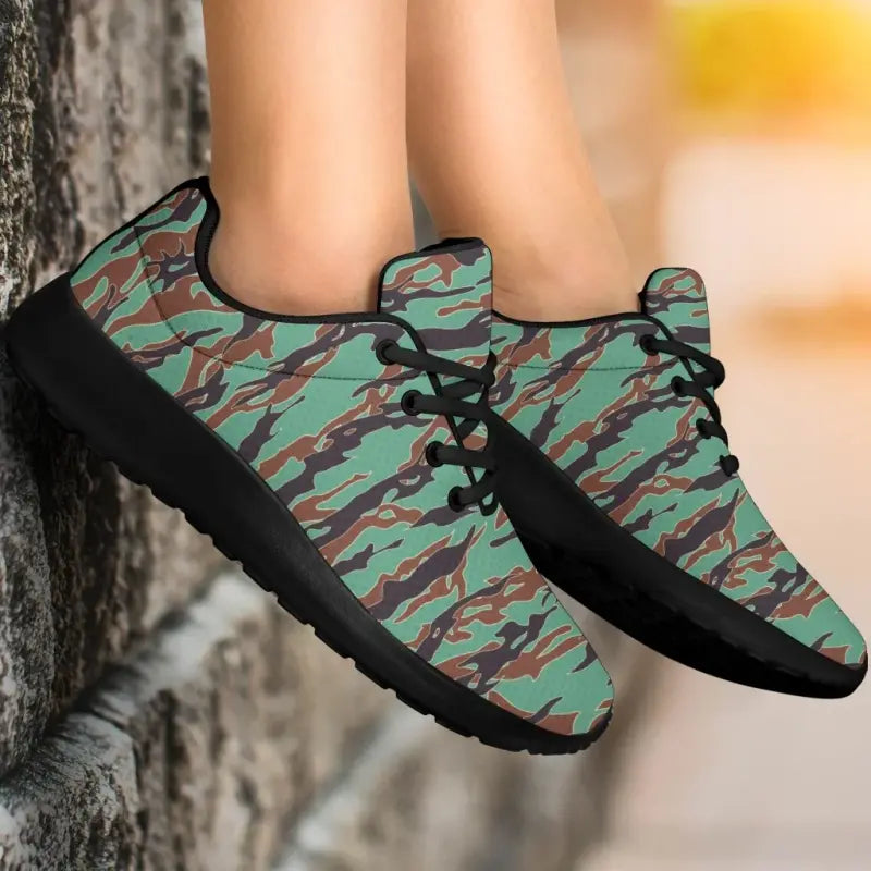 Army Guyana Tiger Stripe Camouflage Seamless Sport Sneakers RLT8