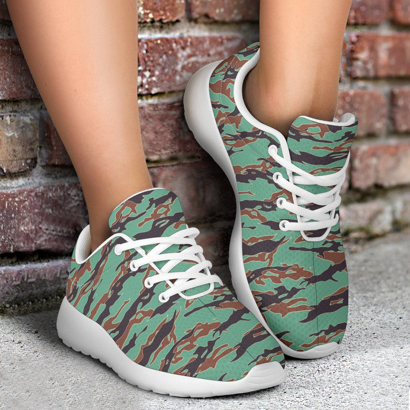 Army Guyana Tiger Stripe Camouflage Seamless Sport Sneakers RLT8