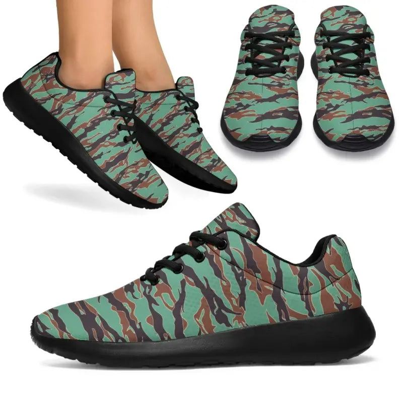 Army Guyana Tiger Stripe Camouflage Seamless Sport Sneakers RLT8