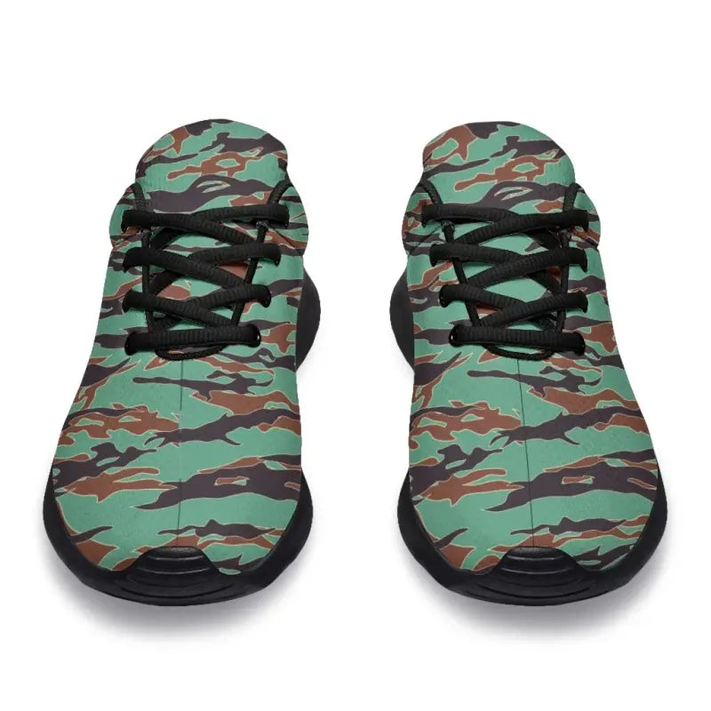 Army Guyana Tiger Stripe Camouflage Seamless Sport Sneakers RLT8