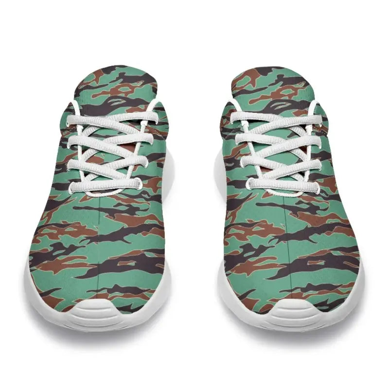 Army Guyana Tiger Stripe Camouflage Seamless Sport Sneakers RLT8