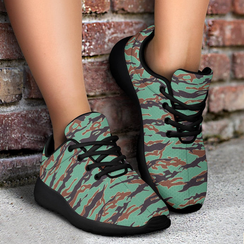Army Guyana Tiger Stripe Camouflage Seamless Sport Sneakers RLT8