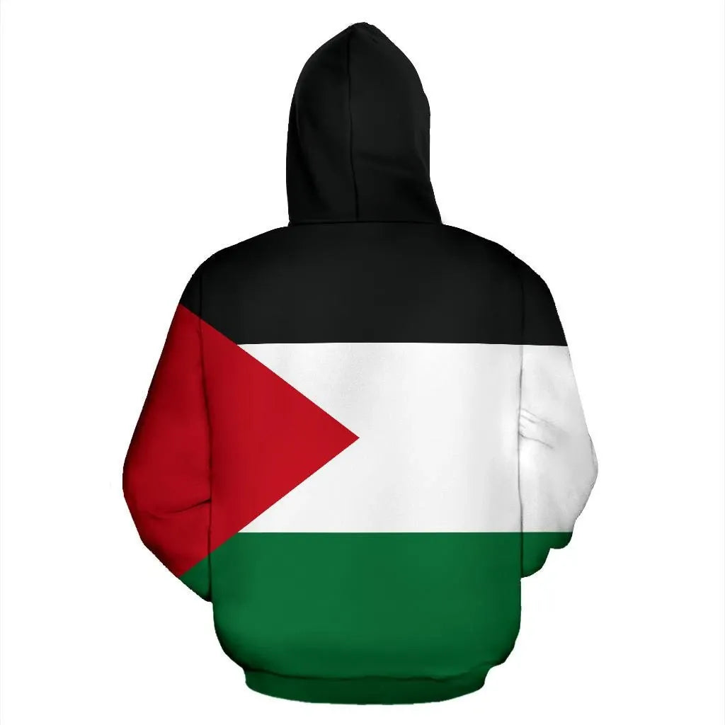 State of Palestine Zipper Hoodie Original Flag RLT13
