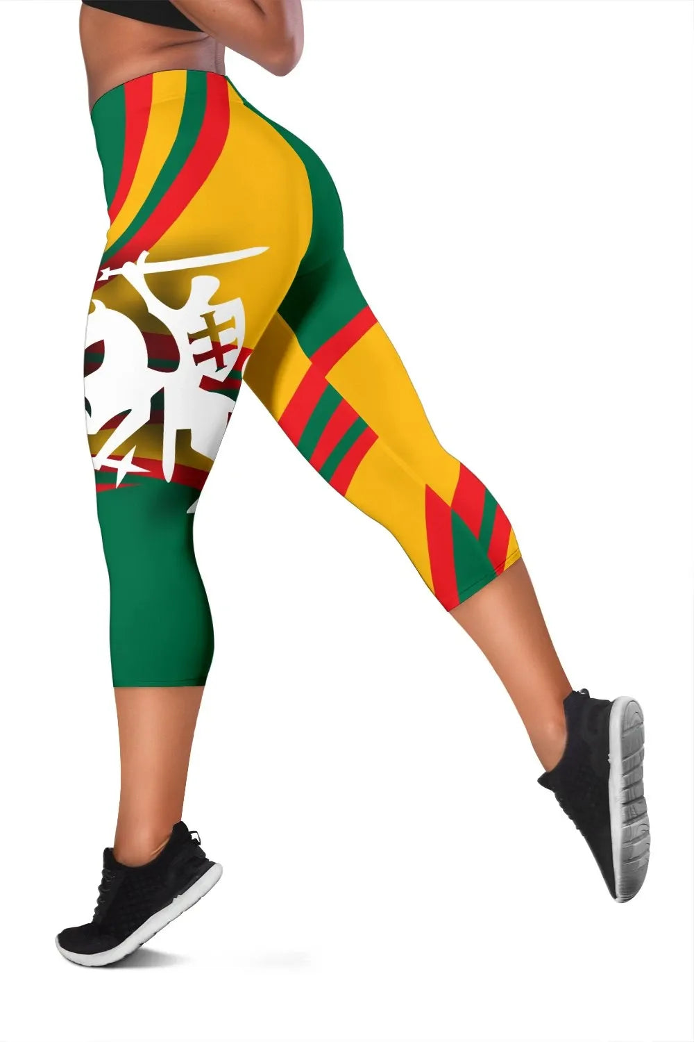 Lithuania Capris Leggings Nation Flag RLT6