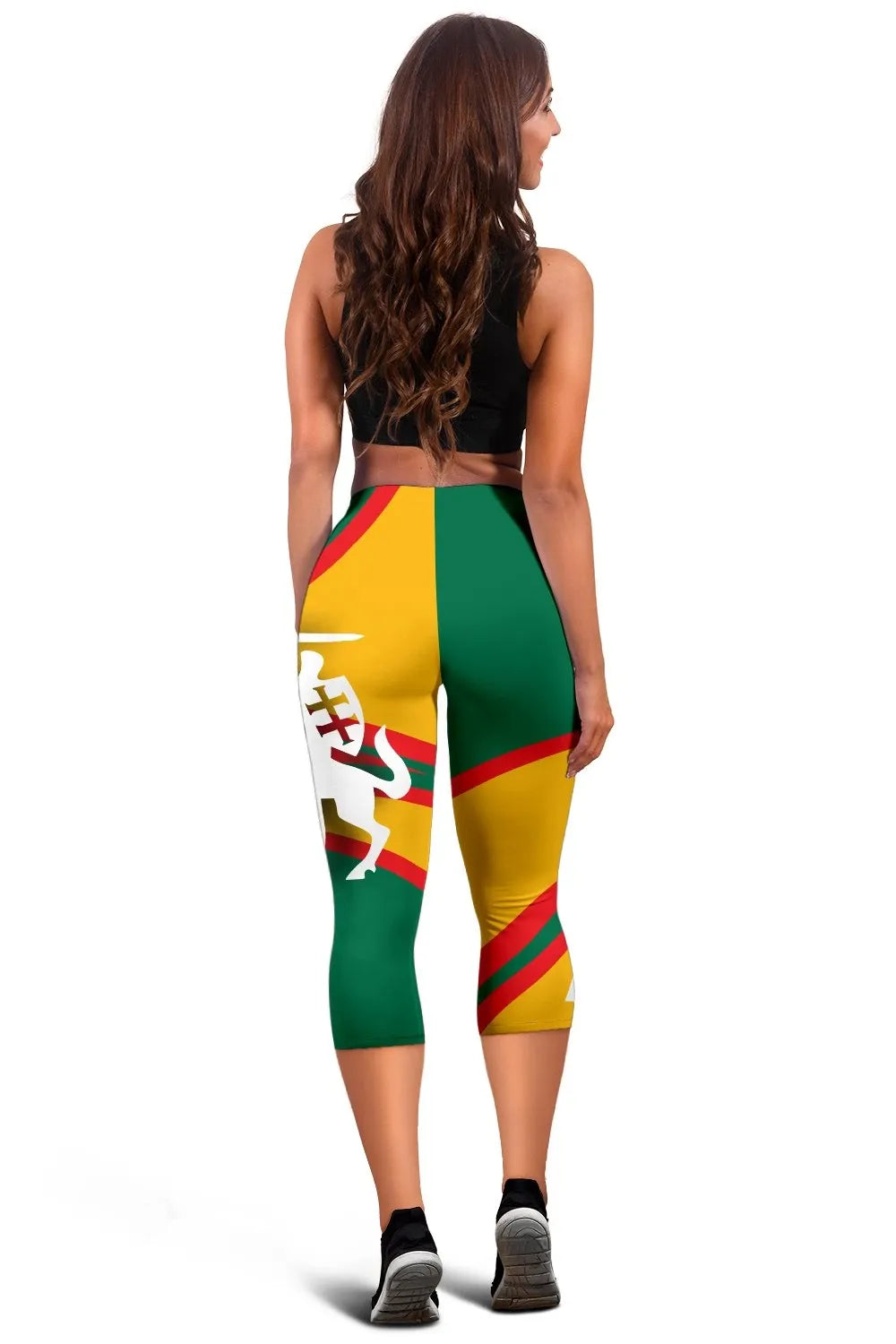 Lithuania Capris Leggings Nation Flag RLT6