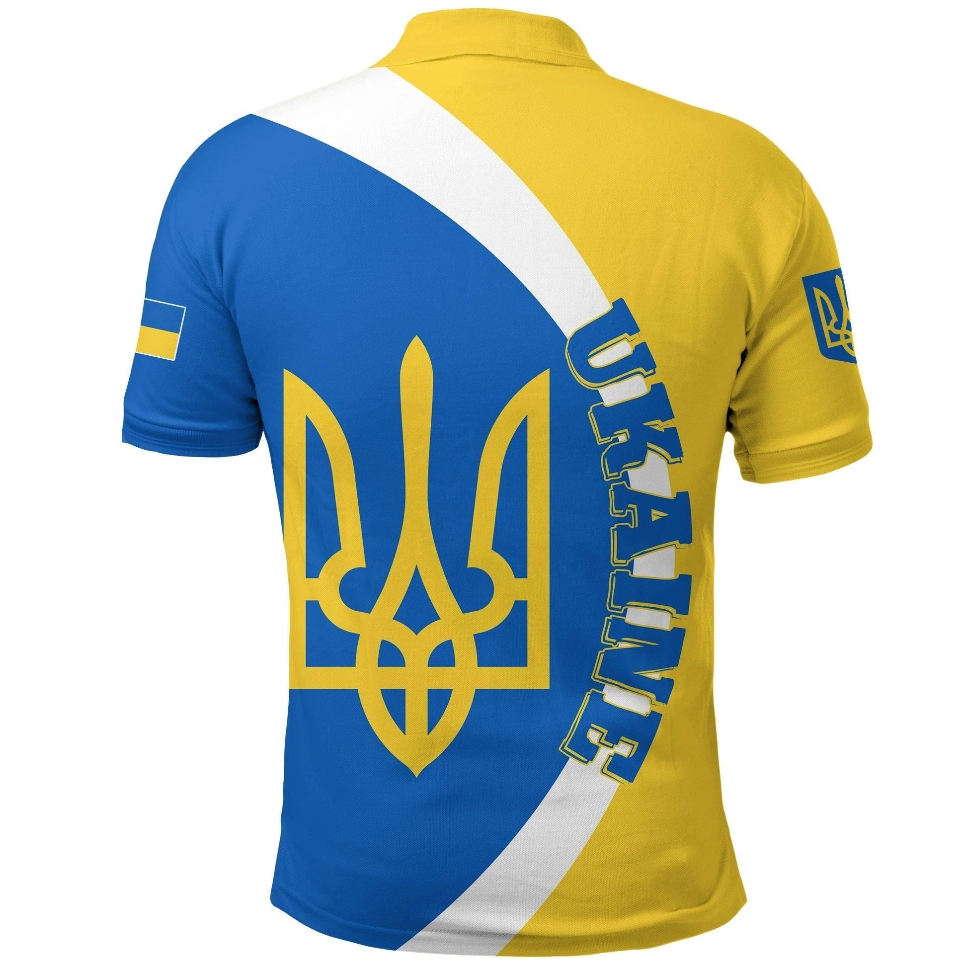 Ukraine Polo Shirt Half Cirlce RLT7